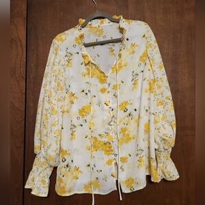 Floral Yellow Women's Top